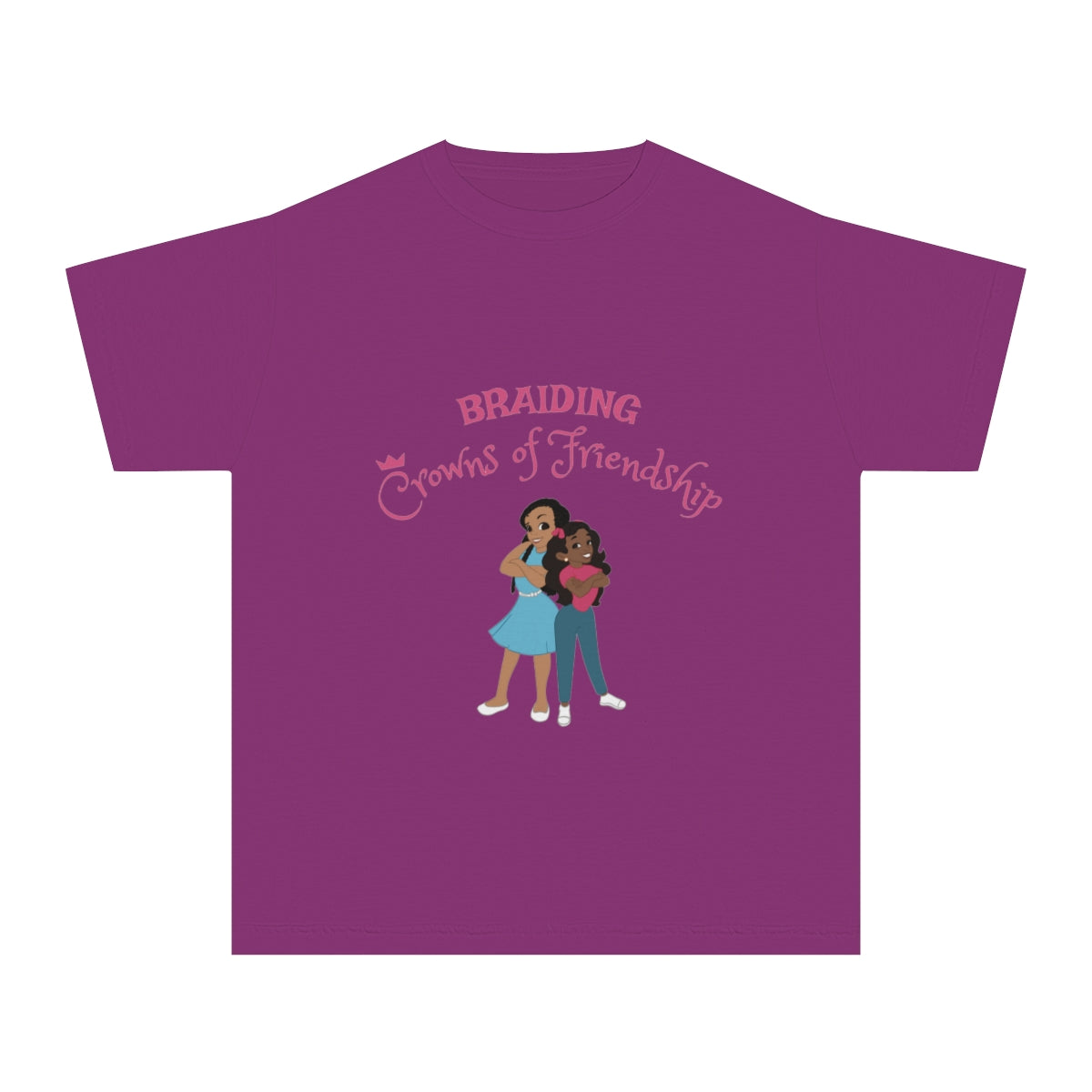 Braiding Crowns of Friendship Youth Midweight Tee